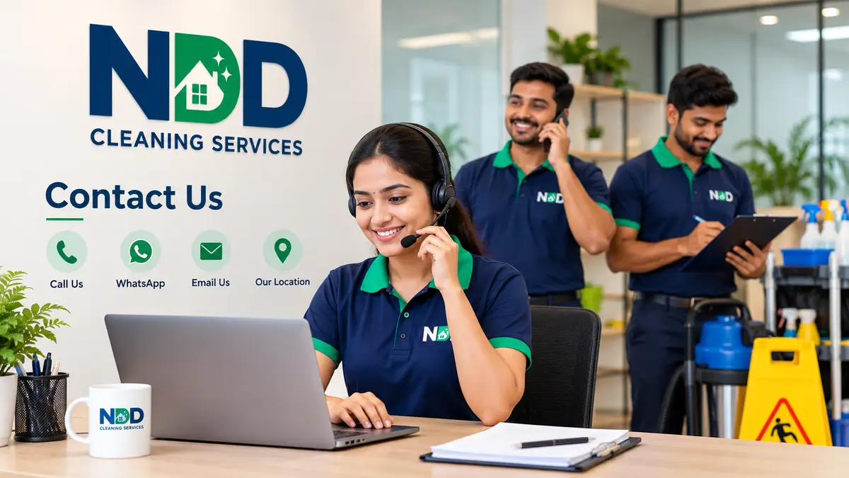 NDD Cleaning Services contact desk in Electronic City, Bangalore