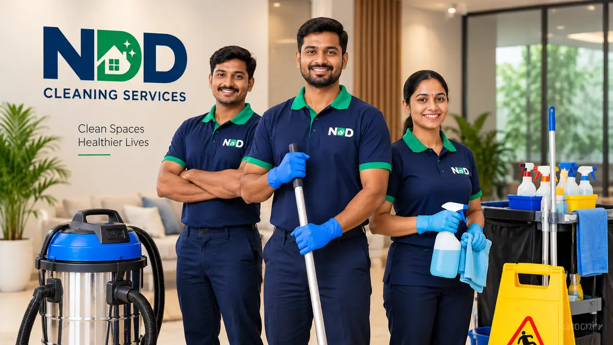 The NDD Cleaning Services team in Electronic City, Bangalore