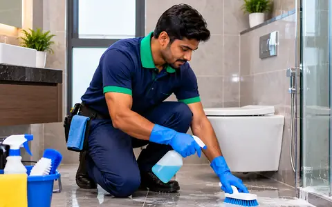 Bathroom Deep Cleaning services in Bangalore by NDD Cleaning Services